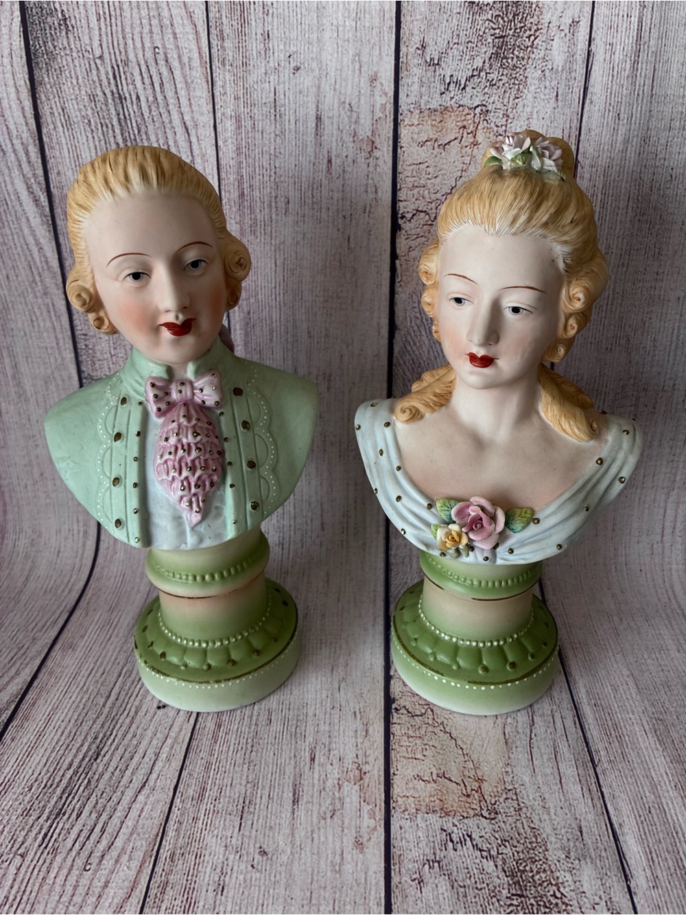 2 Vintage Busts  Andrea By Sadek Made In Japan